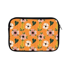 Flower Orange Pattern Floral Apple Ipad Mini Zipper Cases by Dutashop