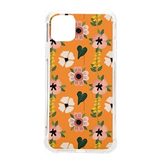 Flower Orange Pattern Floral Iphone 11 Pro Max 6 5 Inch Tpu Uv Print Case by Dutashop