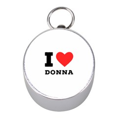 I Love Donna Mini Silver Compasses