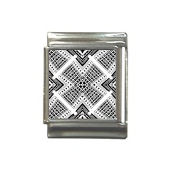 Black And White Modern Texture Seamless Print Fabric Pattern Italian Charm (13mm)