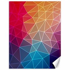 Multicolored Geometric Origami Idea Pattern Canvas 18  X 24  by Jancukart