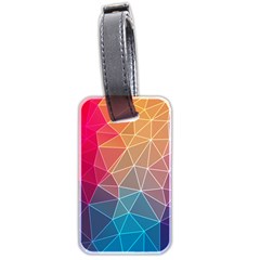 Multicolored Geometric Origami Idea Pattern Luggage Tag (two Sides) by Jancukart