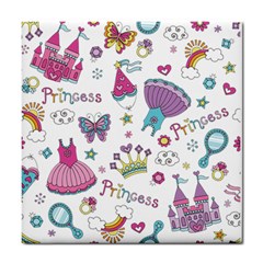 Princess Element Background Material Tile Coaster