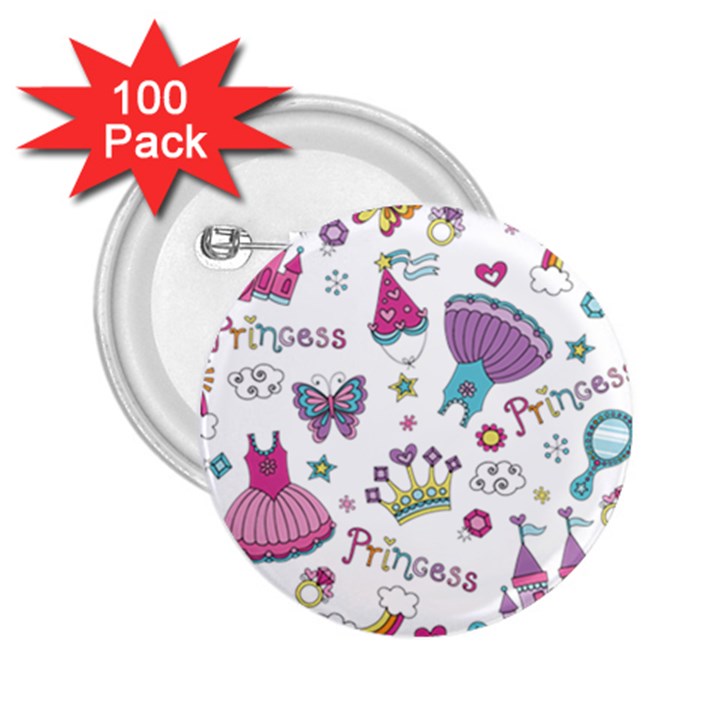 Princess Element Background Material 2.25  Buttons (100 pack) 