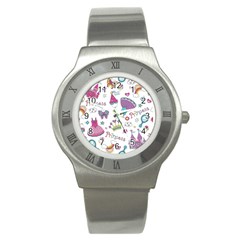 Princess Element Background Material Stainless Steel Watch