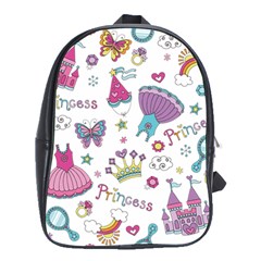 Princess Element Background Material School Bag (Large)