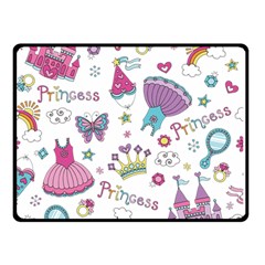 Princess Element Background Material One Side Fleece Blanket (Small)