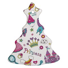 Princess Element Background Material Christmas Tree Ornament (Two Sides)