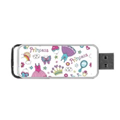 Princess Element Background Material Portable USB Flash (One Side)