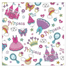 Princess Element Background Material Square Satin Scarf (36  x 36 )