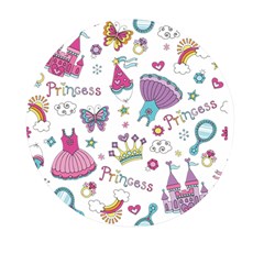 Princess Element Background Material Mini Round Pill Box