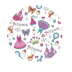 Princess Element Background Material Mini Round Pill Box (pack Of 5)