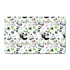 Giant Panda Bear Pattern Magnet (rectangular) by Jancukart