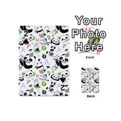 Giant Panda Bear Pattern Playing Cards 54 Designs (mini) by Jancukart