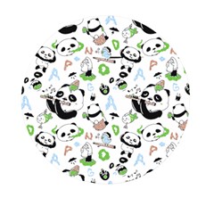 Giant Panda Bear Pattern Mini Round Pill Box (pack Of 5)