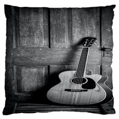 Acoustic Guitar Standard Premium Plush Fleece Cushion Case (two Sides) by artworkshop