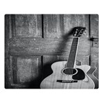 Acoustic Guitar Premium Plush Fleece Blanket (Large) 80 x60  Blanket Front