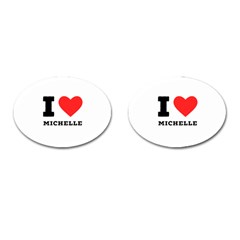 I Love Michelle Cufflinks (oval)