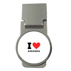 I Love Amanda Money Clips (round)  by ilovewhateva