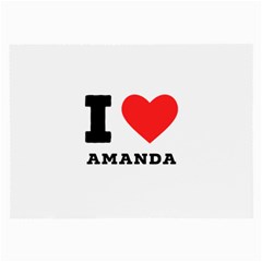 I Love Amanda Large Glasses Cloth by ilovewhateva