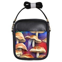 Mushroom Girls Sling Bag by GardenOfOphir