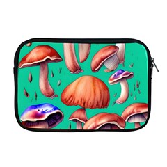 Mushroom Forest Apple Macbook Pro 17  Zipper Case by GardenOfOphir