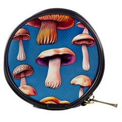 Cozy Forest Mushrooms Mini Makeup Bag by GardenOfOphir