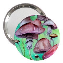 Historical Mushroom Forest 3  Handbag Mirrors by GardenOfOphir