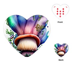 Forestcore Mushroom Playing Cards Single Design (heart) by GardenOfOphir