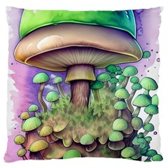 Farmcore Mushroom Large Cushion Case (two Sides) by GardenOfOphir