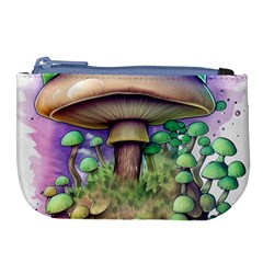 Farmcore Mushroom Large Coin Purse by GardenOfOphir