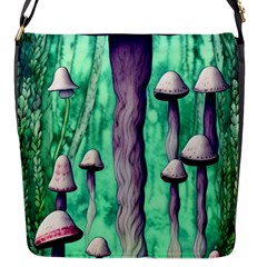 Witchy Mushroom Flap Closure Messenger Bag (s) by GardenOfOphir