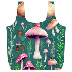 Tiny Historical Mushroom Full Print Recycle Bag (xl) by GardenOfOphir