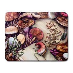 Dainty Mushroom Pendant Small Mousepad by GardenOfOphir
