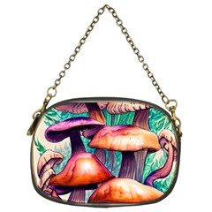 Witchy Mushrooms In The Woods Chain Purse (two Sides)