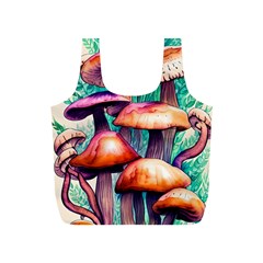 Witchy Mushrooms In The Woods Full Print Recycle Bag (s) by GardenOfOphir