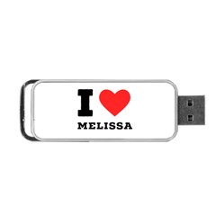 I Love Melissa Portable Usb Flash (two Sides) by ilovewhateva