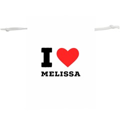 I Love Melissa Lightweight Drawstring Pouch (xl) by ilovewhateva