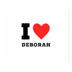 I Love Deborah Premium Plush Fleece Blanket (large) by ilovewhateva