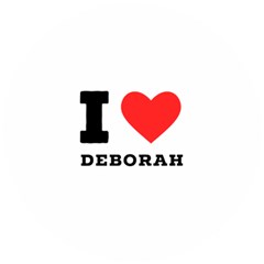 I Love Deborah Wooden Puzzle Round by ilovewhateva