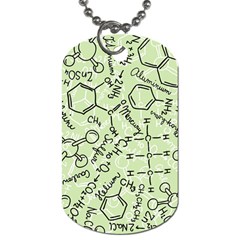 Multicolored Chemical Bond Illustration Chemistry Formula Science Dog Tag (one Side) by Jancukart