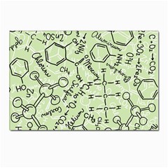 Multicolored Chemical Bond Illustration Chemistry Formula Science Postcards 5  X 7  (pkg Of 10) by Jancukart