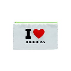 I Love Rebecca Cosmetic Bag (xs) by ilovewhateva