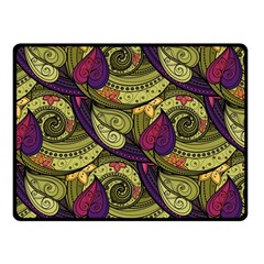 Pattern Vector Texture Style Garden Drawn Hand Floral One Side Fleece Blanket (Small)