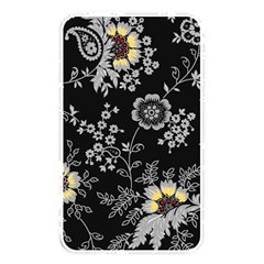 White And Yellow Floral And Paisley Illustration Background Memory Card Reader (rectangular) by Jancukart