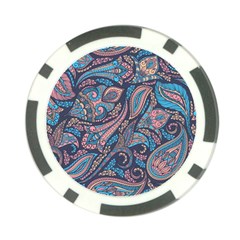 Background Ornament Paisley Poker Chip Card Guard