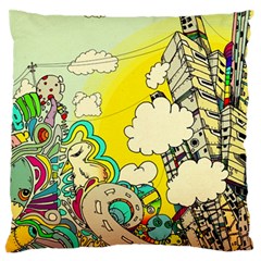 Doodle Wallpaper Artistic Surreal Standard Premium Plush Fleece Cushion Case (one Side)