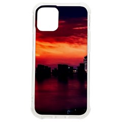 New York City Urban Skyline Harbor Bay Reflections Iphone 12 Mini Tpu Uv Print Case	 by Jancukart