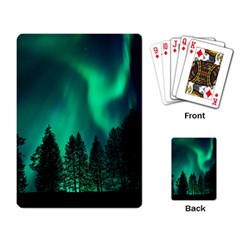 Aurora Northern Lights Phenomenon Atmosphere Sky Playing Cards Single Design (rectangle) by Jancukart