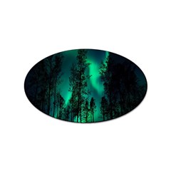 Aurora Northern Lights Celestial Magical Astronomy Sticker Oval (10 Pack) by Jancukart